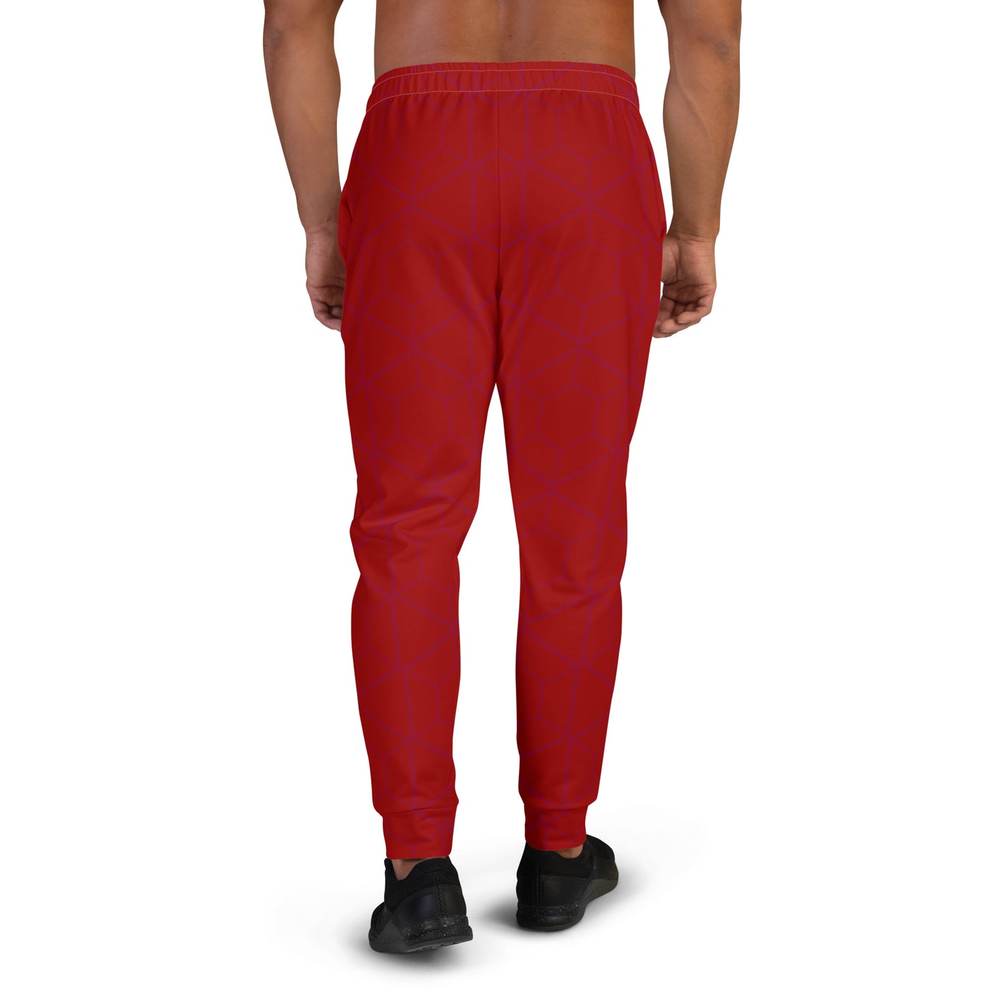 Men's Joggers, " Pattern Collection " Crimson Sovereign