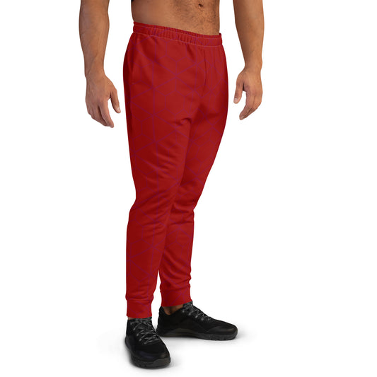 Men's Joggers, " Pattern Collection " Crimson Sovereign